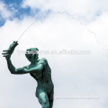 best quality garden decoration metal bronze water fountain for out door piazza square